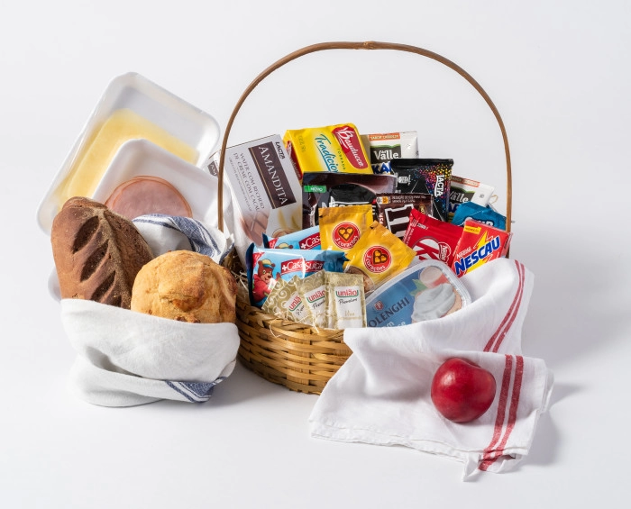 Cesta de café Coração